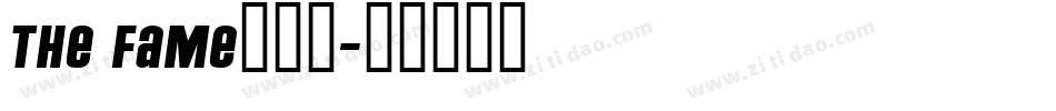 The Fame手机版字体转换